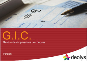 GIC Gestion Impression des chèques